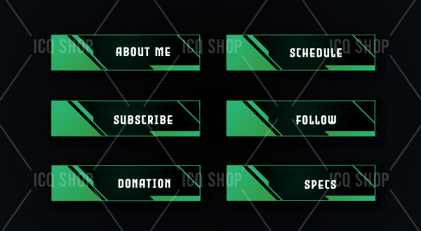 Lush Alerts: Green Theme Stream Pack