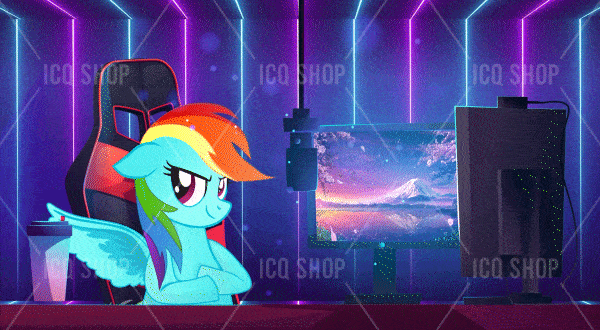 Luminous Unicorn Gaming Screen