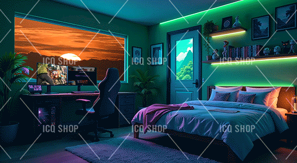 Neon Sunset Haven