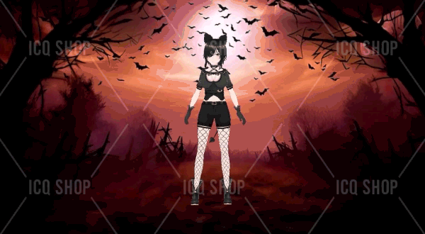 Bat Anime Girl Vtuber