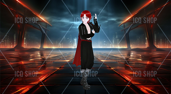 Vampire Anime VTuber Model - Image 3