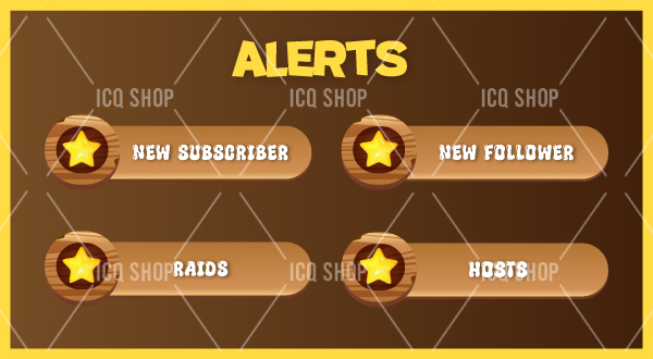 Gold And Brown Alerts: Stylish Notification Pack!