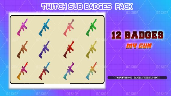 M4 Gun Sub Badges