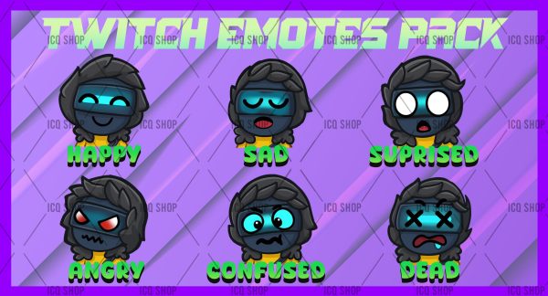 Zenith-Fortnite-Chibbi Emotes Pack of 6