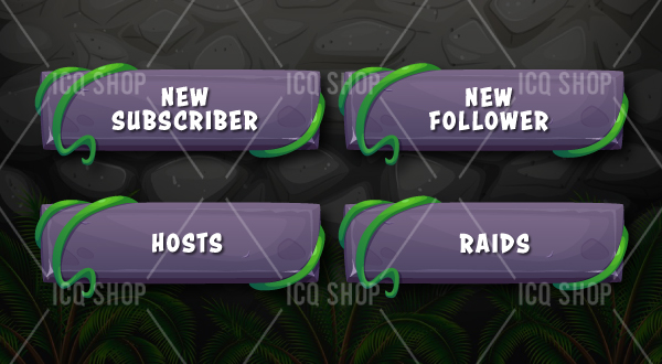 Jungle Adventure Stream Alert Pack