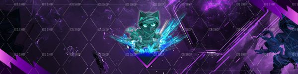 Shadow Cat Assassin – Mascot Character Banner