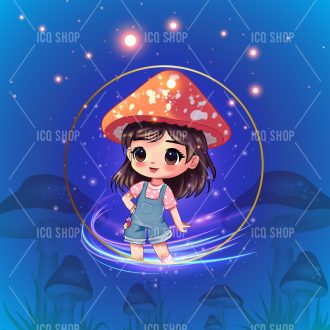 Noomi — The Mooncap Oracle (Mascot Logo)
