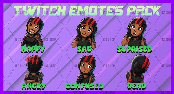 Redline Fortnite Chibi Emotes Pack – Set of 6
