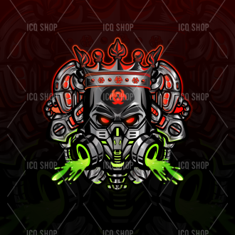 Toxic King Skull Logo – Dark Emblem